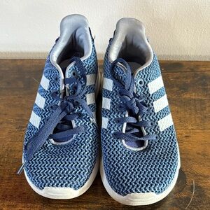Adidas Kids Navy and White Sneakers